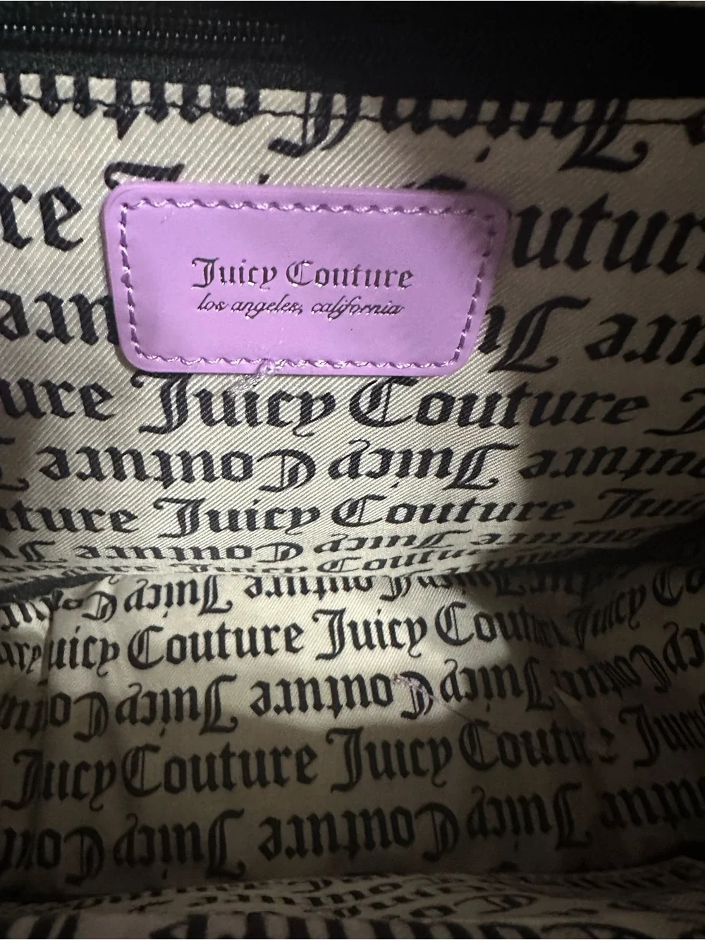 Juicy Couture Patent Purple Mini Backpack with Coin Pouch